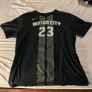 Nike Motor City Black and Gray Jersey